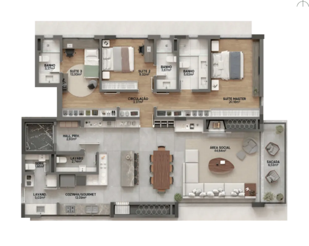 Apartamento, 3 quartos, 170 m² - Foto 16
