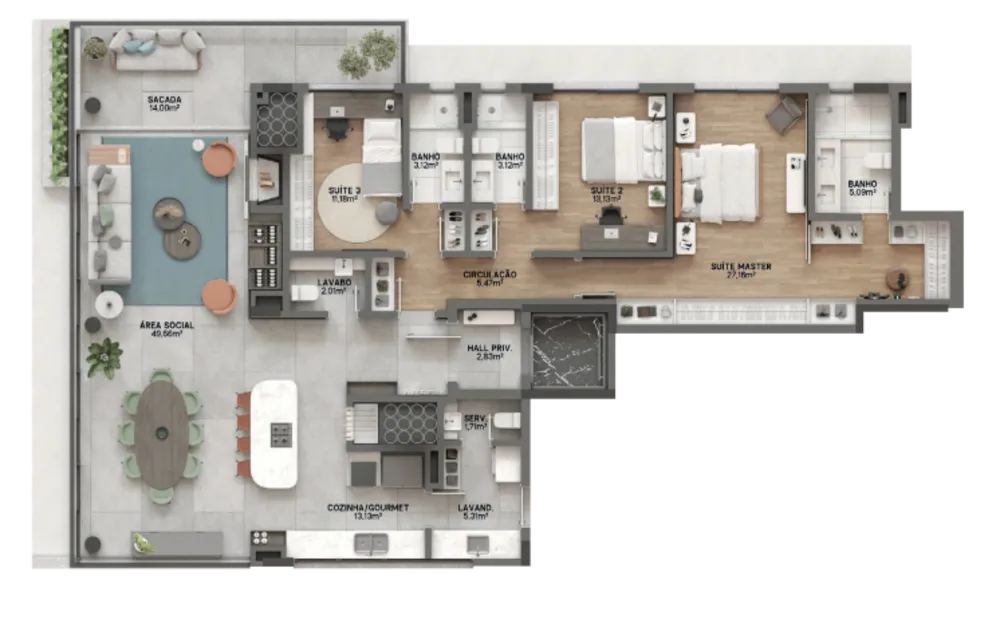 Apartamento, 3 quartos, 170 m² - Foto 15