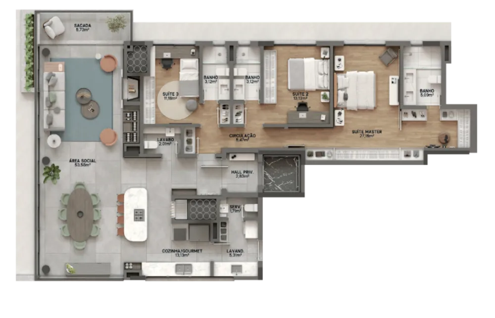 Apartamento, 3 quartos, 170 m² - Foto 13