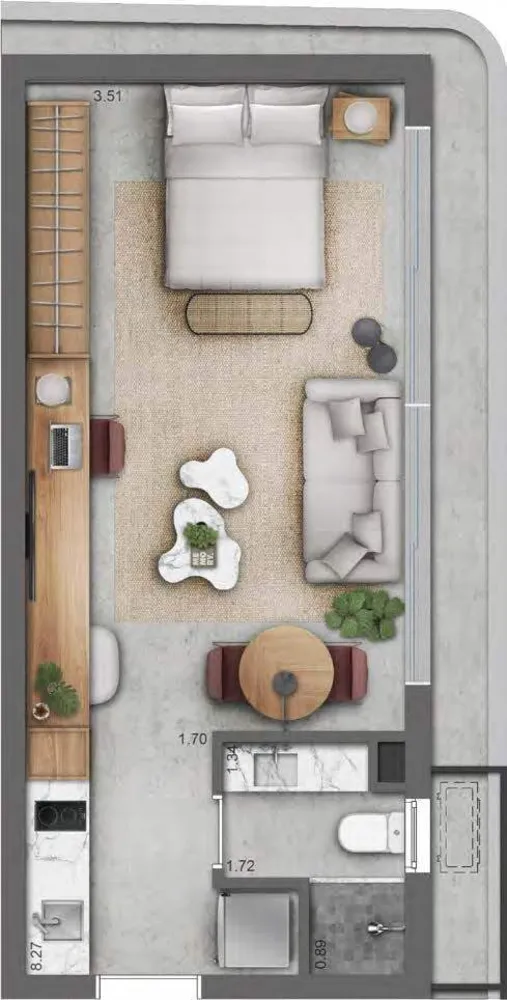 Apartamento, 1 quarto, 34 m² - Foto 11