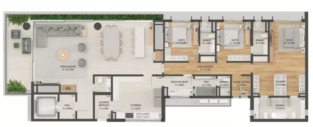 Apartamento, 3 quartos, 314 m² - Foto 8
