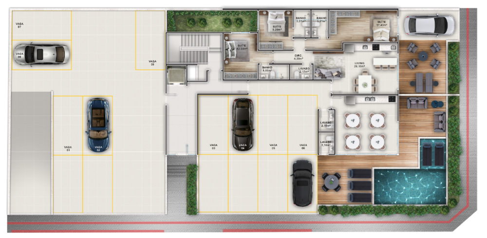 Apartamento, 3 quartos, 96 m² - Foto 3