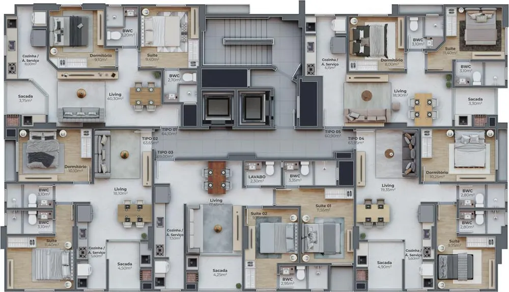 Apartamento, 2 quartos, 60 m² - Foto 8