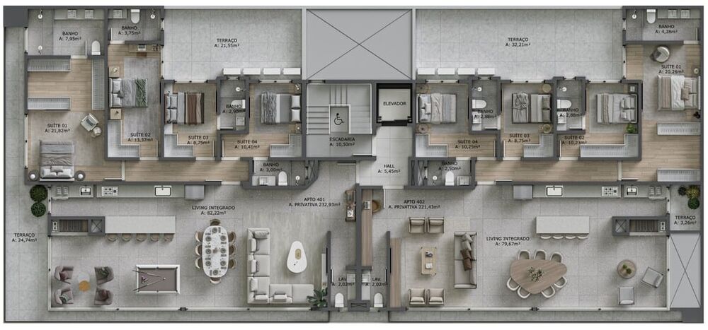Apartamento, 4 quartos, 305 m² - Foto 4