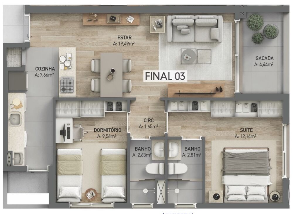 Apartamento, 3 quartos, 109 m² - Foto 5
