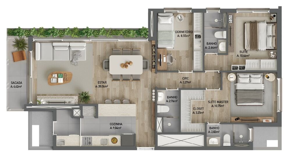 Apartamento, 3 quartos, 109 m² - Foto 9