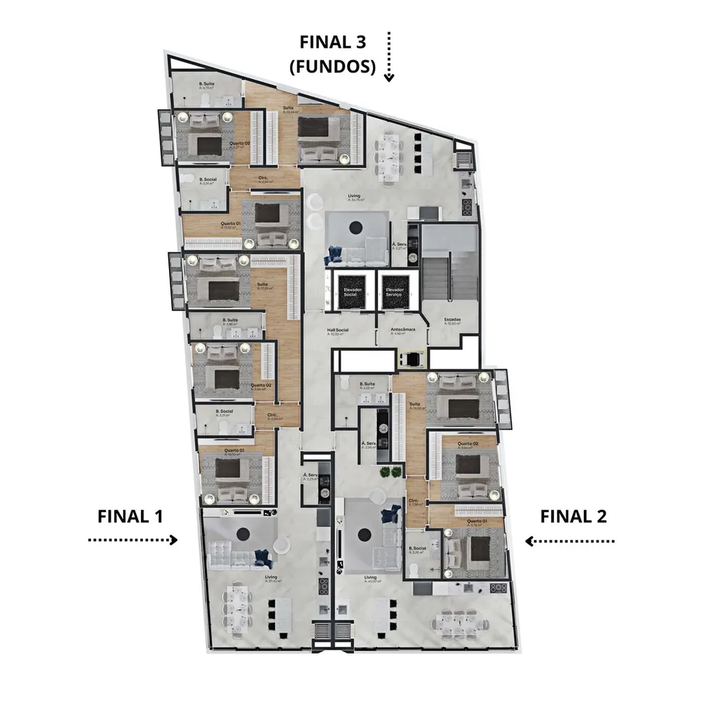 Apartamento, 3 quartos, 96 m² - Foto 10