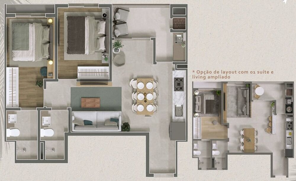 Apartamento, 2 quartos, 67 m² - Foto 1