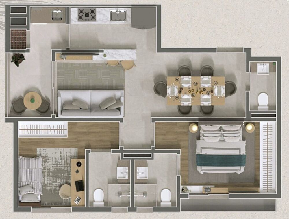 Apartamento, 2 quartos, 67 m² - Foto 6