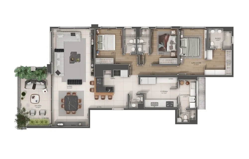 Apartamento, 3 quartos, 244 m² - Foto 12