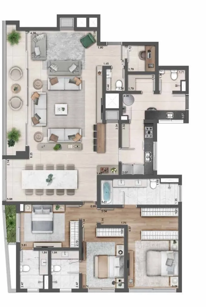 Apartamento, 3 quartos, 186 m² - Foto 16
