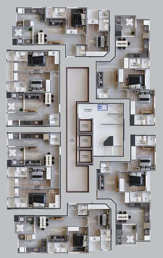 Apartamento, 2 quartos, 66 m² - Foto 7