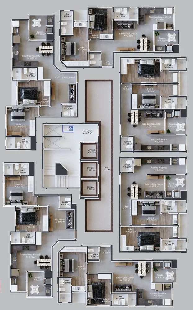 Apartamento, 2 quartos, 66 m² - Foto 8