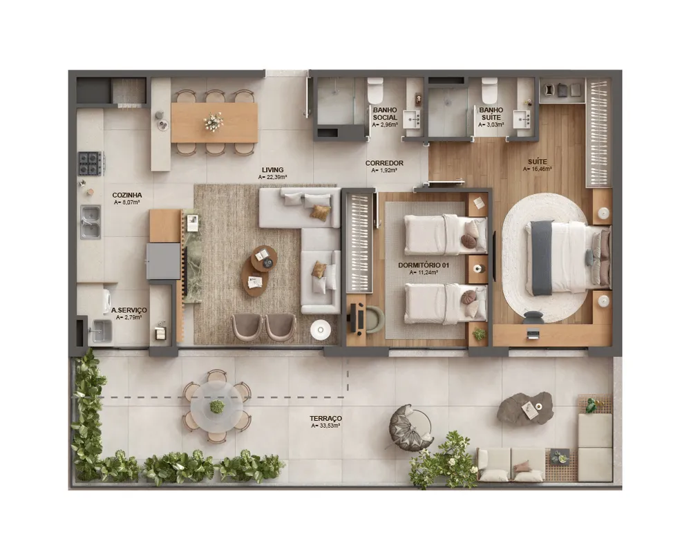 Apartamento, 3 quartos, 129 m² - Foto 15