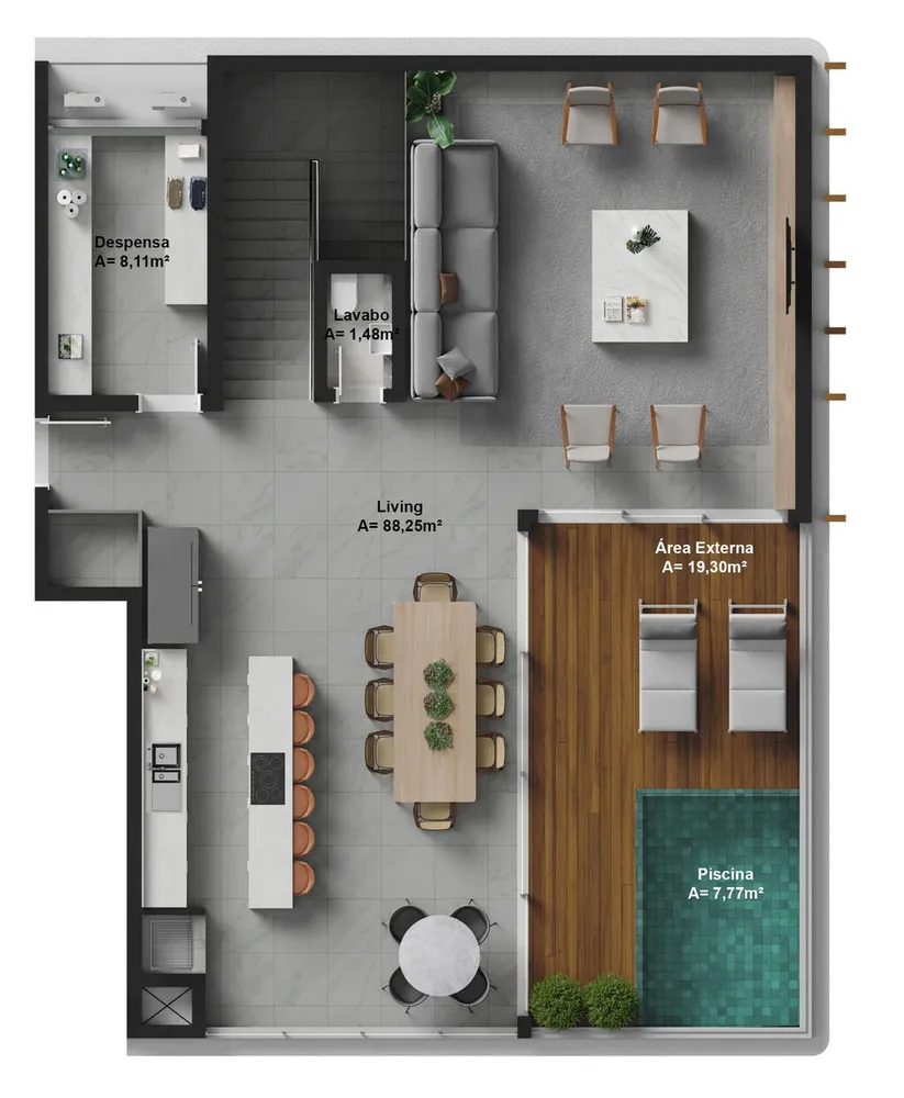 Cobertura, 3 quartos, 172 m² - Foto 12