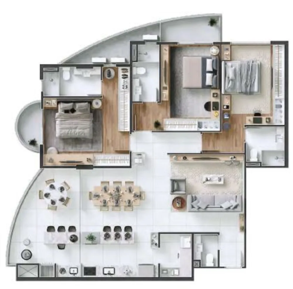 Apartamento, 3 quartos, 242 m² - Foto 8