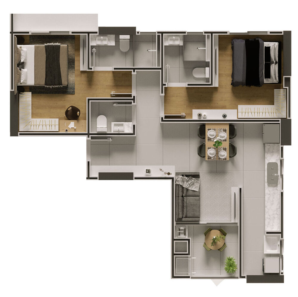 Apartamento, 2 quartos, 66 m² - Foto 12