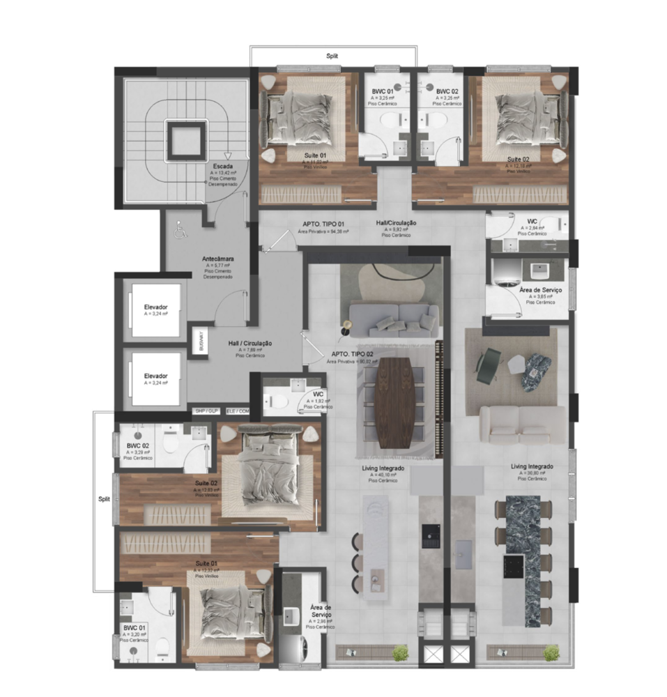 Apartamento, 2 quartos, 156 m² - Foto 16