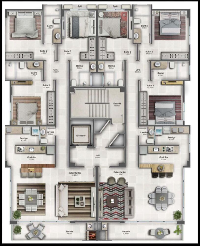 Apartamento, 3 quartos, 132 m² - Foto 3