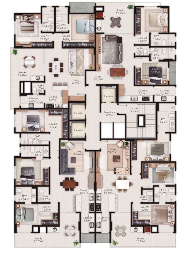 Apartamento, 3 quartos, 111 m² - Foto 1