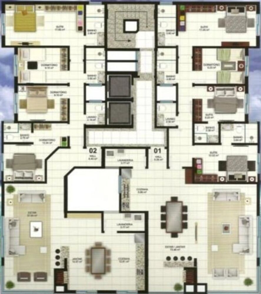 Apartamento, 3 quartos, 123 m² - Foto 2