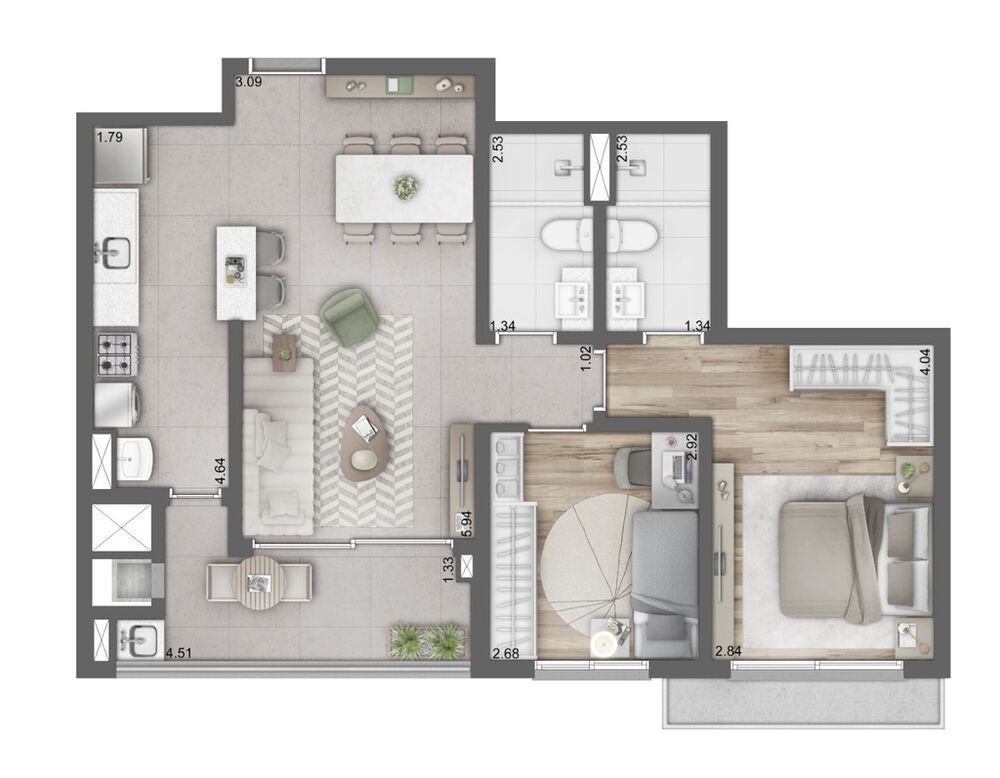 Apartamento, 3 quartos, 106 m² - Foto 8