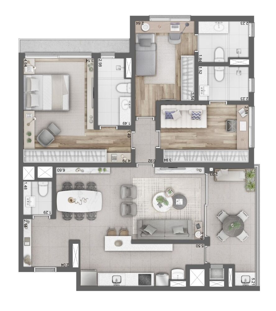 Apartamento, 3 quartos, 106 m² - Foto 4