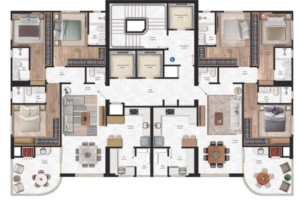 Apartamento, 3 quartos, 130 m² - Foto 12