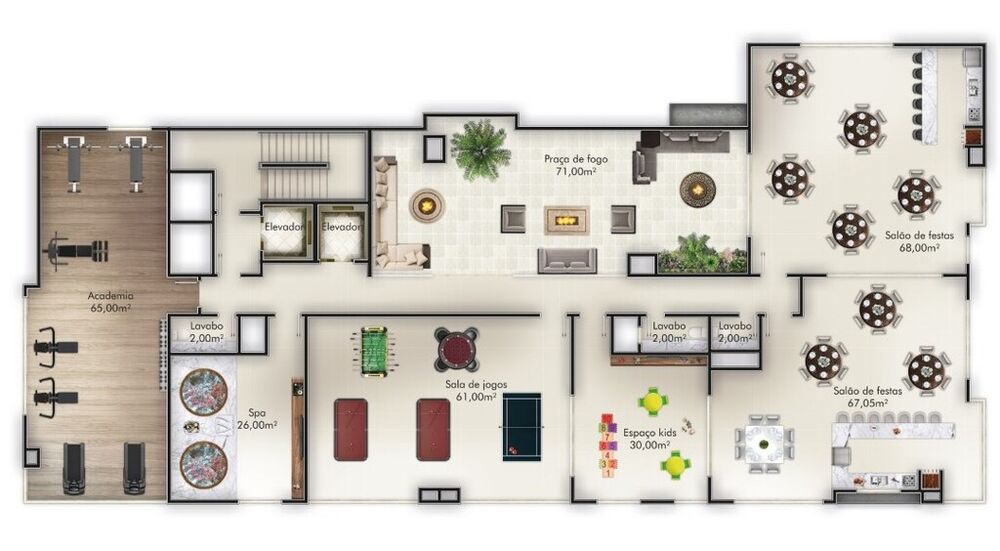 Apartamento, 2 quartos, 68 m² - Foto 2