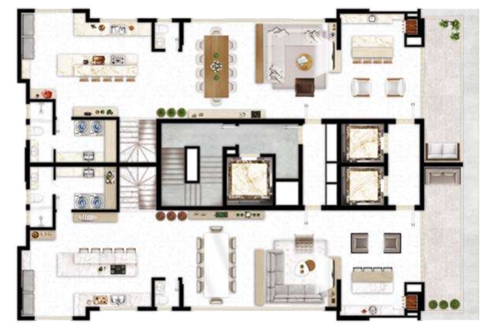 Apartamento, 4 quartos, 508 m² - Foto 3
