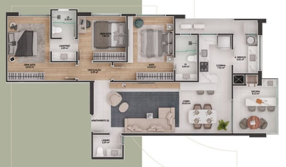 Apartamento, 2 quartos, 79 m² - Foto 12