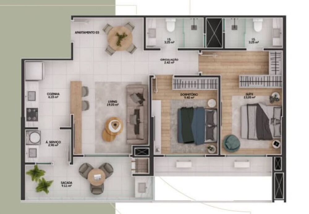 Apartamento, 2 quartos, 79 m² - Foto 15