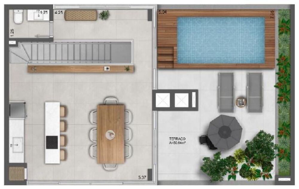 Apartamento, 1 quarto, 47 m² - Foto 5