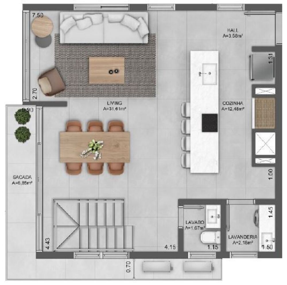 Apartamento, 1 quarto, 47 m² - Foto 15
