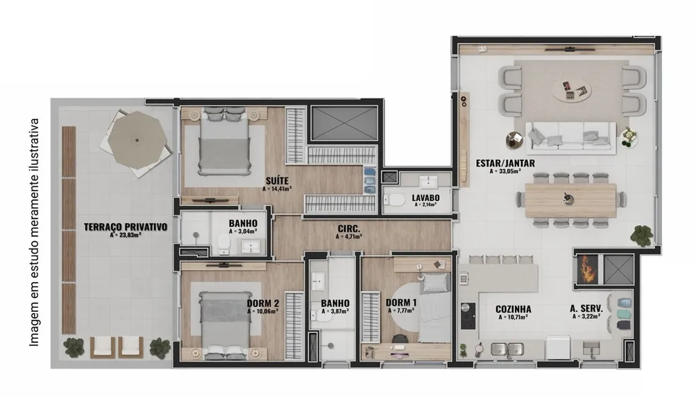 Apartamento, 2 quartos, 72 m² - Foto 7