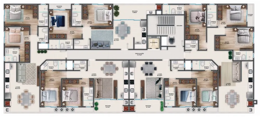 Cobertura, 3 quartos, 113 m² - Foto 5