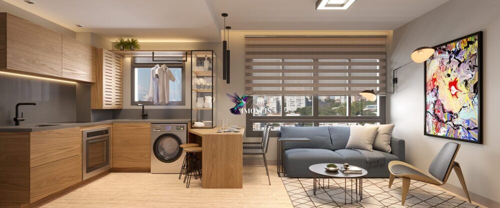 Apartamento à venda com 1 quarto, 34m² - Foto 1