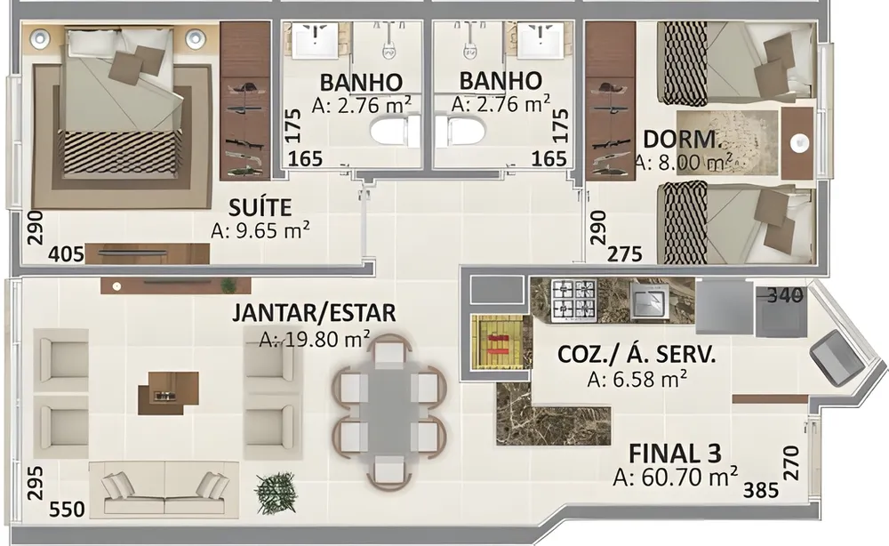 Apartamento, 3 quartos, 106 m² - Foto 10