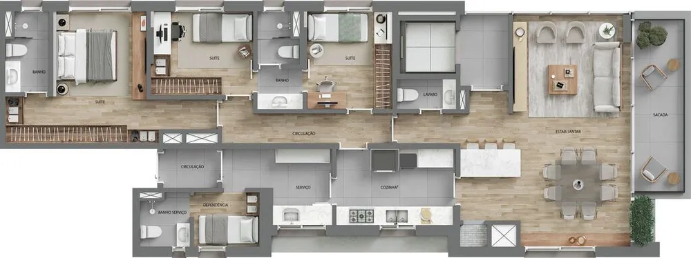 Apartamento, 1 quarto, 44 m² - Foto 12