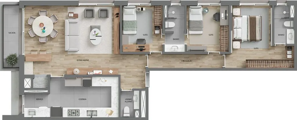Apartamento, 1 quarto, 44 m² - Foto 11