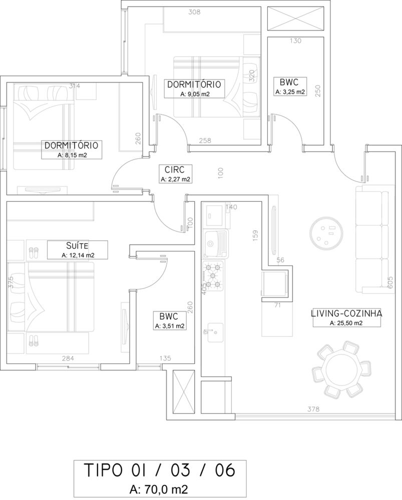 Apartamento, 2 quartos, 70 m² - Foto 8