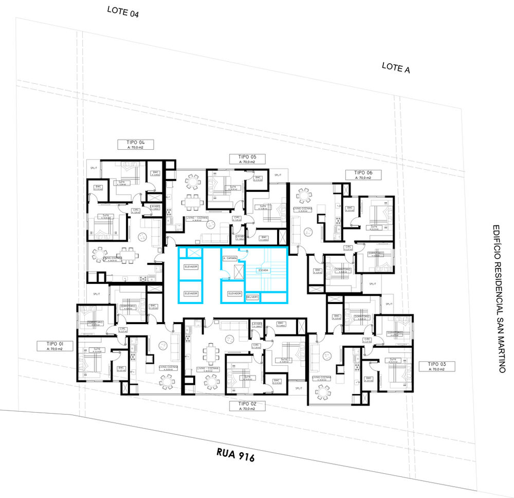 Apartamento, 2 quartos, 70 m² - Foto 2