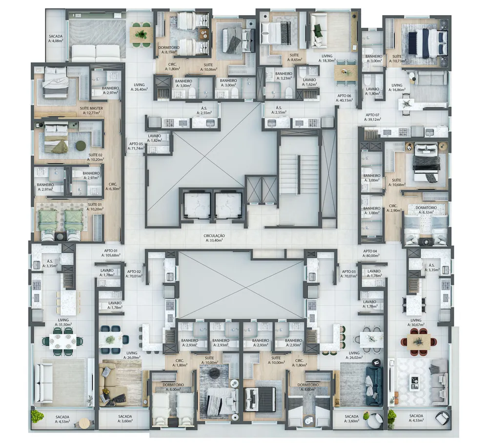 Apartamento, 2 quartos, 78 m² - Foto 8