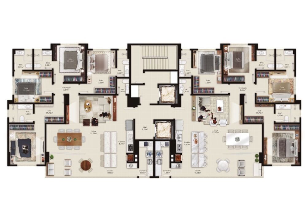 Apartamento à venda com 4 quartos, 156m² - Foto 7
