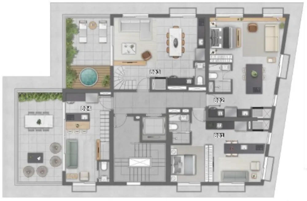 Apartamento, 1 quarto, 82 m² - Foto 1