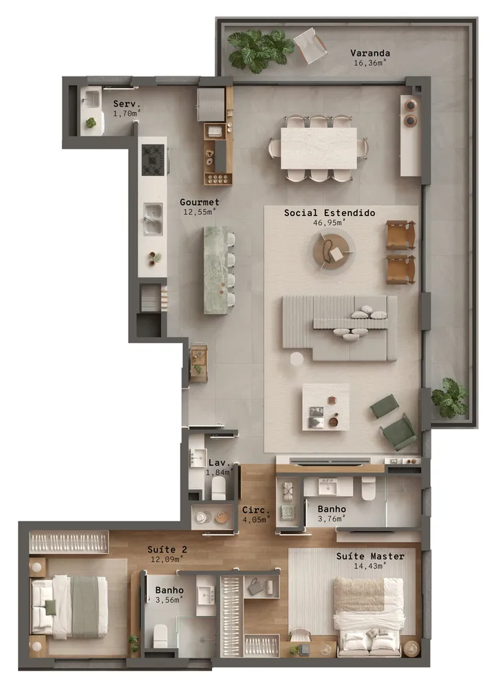 Apartamento, 2 quartos, 108 m² - Foto 12