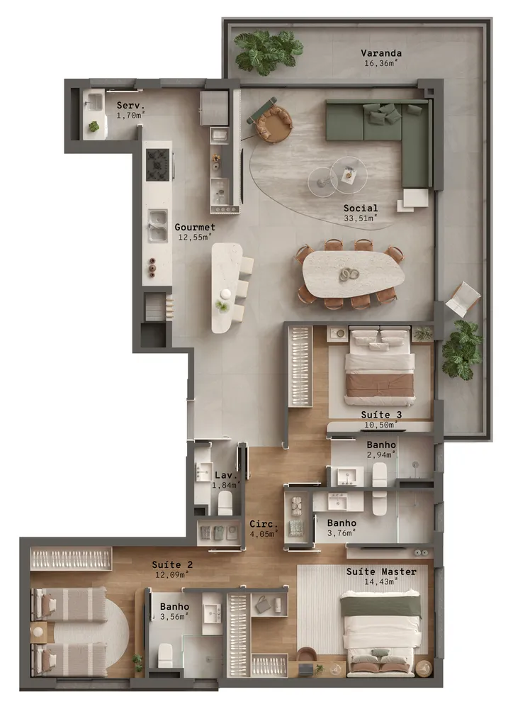Apartamento, 2 quartos, 108 m² - Foto 11