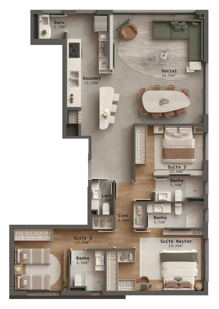 Apartamento, 2 quartos, 108 m² - Foto 10
