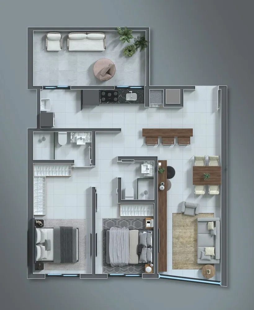 Apartamento, 1 quarto, 36 m² - Foto 7