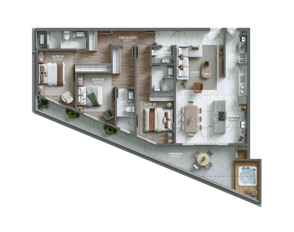 Apartamento, 3 quartos, 196 m² - Foto 7